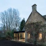 old stone English cottage and modern glass extension. house.jpg