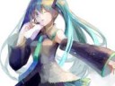 Konachan.com - 165889 aquaeyes aquahair hatsunemiku headpho[...]