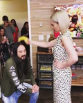 Emilia Clarke knighted Steve Aoki with a Banana.mp4