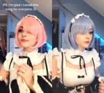 6833817482239790341 #duet with @nozzomicosplay I’m not letting you guys forget that video ;) #ramcosplay #rezero #anime #waifu #kawaii.mp4