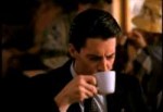 agent cooper drinking coffee.gif