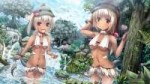 Konachan.com - 205542 2girls animal bikini browneyes darksk[...].jpg