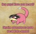 SkyrimSlowpokearrowtothekneeadventurersversionsigned500